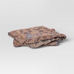 2!!!! THRESHOLD NWT 2pk Block Print Ruffle Napkins